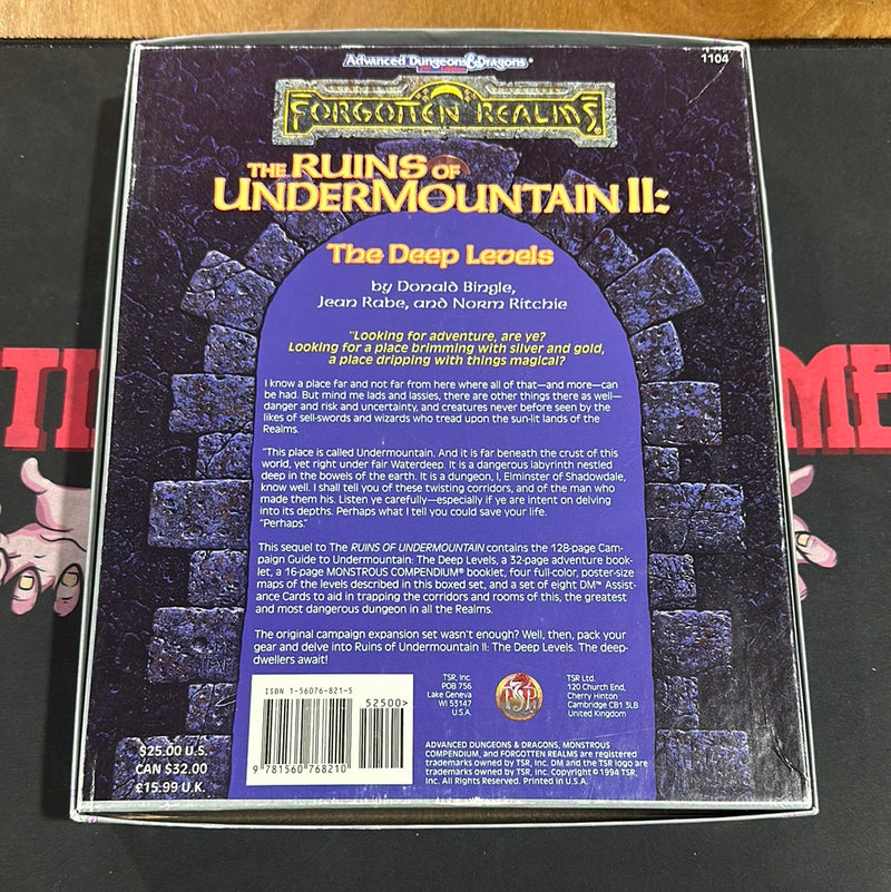 Advanced Dungeons & Dragons 2E: Forgotten Realms of UnderMountain II: The Deep Levels