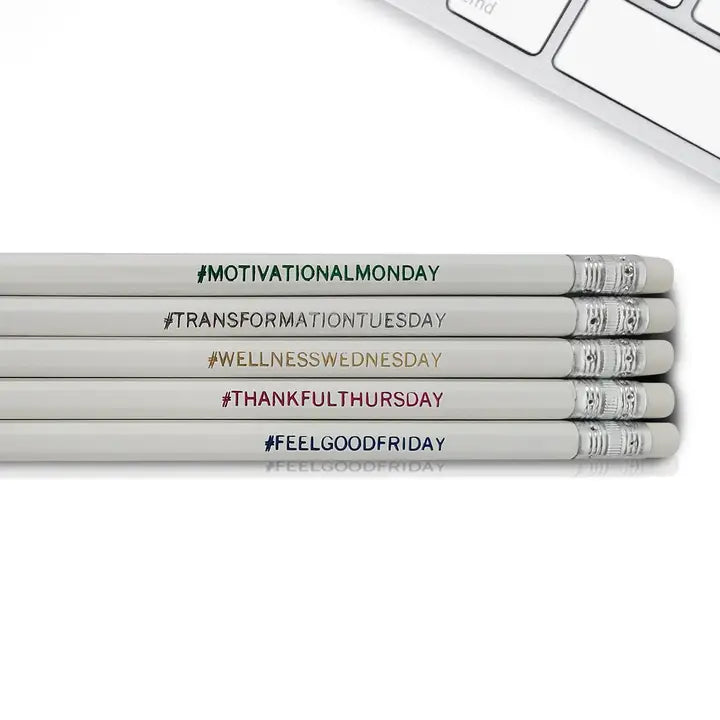Work Week Motivational Quote Pencils
