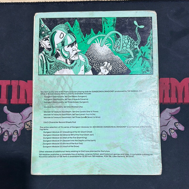 Advanced Dungeons & Dragons 1E: Shrine of the Kuo-Toa D2 (Mono Cover)