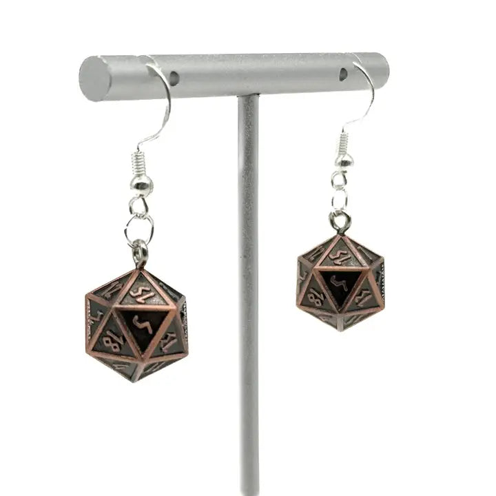 Rust Monster - Ioun Stone D20 Dice Earrings