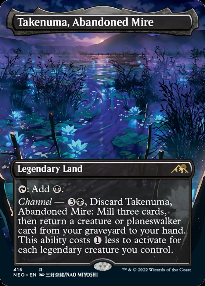 Takenuma, Abandoned Mire (Borderless Alternate Art) [Kamigawa: Neon Dy