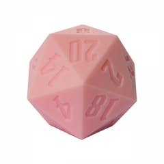Huge Silicone 55mm D20 - Soft Pink w/Black