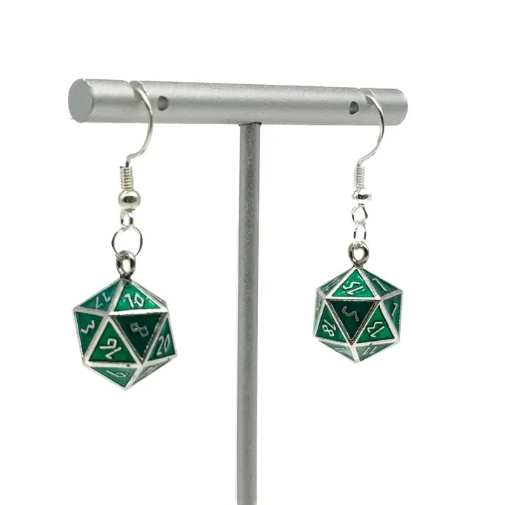 Loki - Ioun Stone D20 Dice Earrings