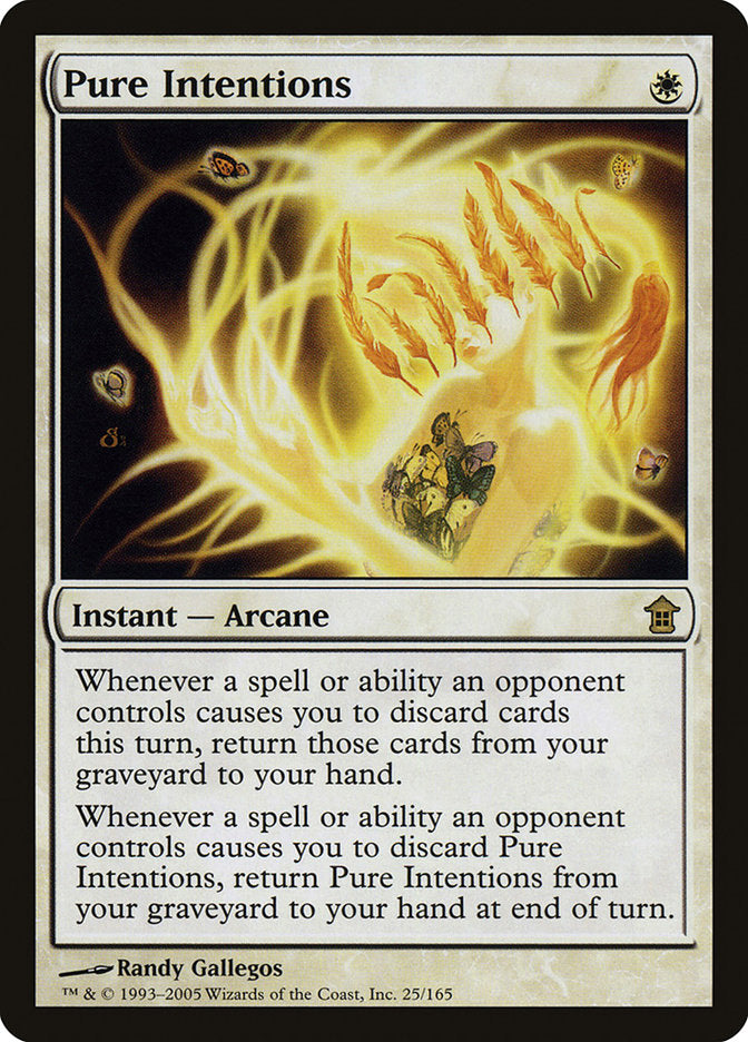 mtg discard cards from hand Pure Intentions [Saviors of Kamigawa]