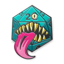 Mimic Die Enamel Pin - Teal