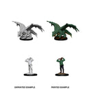 Nolzur's Marvelous Miniatures: Green Dragon Wyrmling & Afflicted Elf (unpainted)