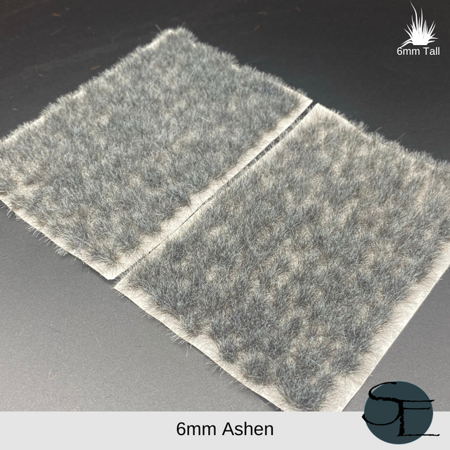6mm Ashen Self-Adhesive Grass Tufts