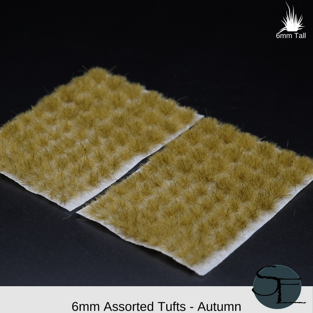 4mm Autumn Self-Adhesive Grass Tufts (Assorted)