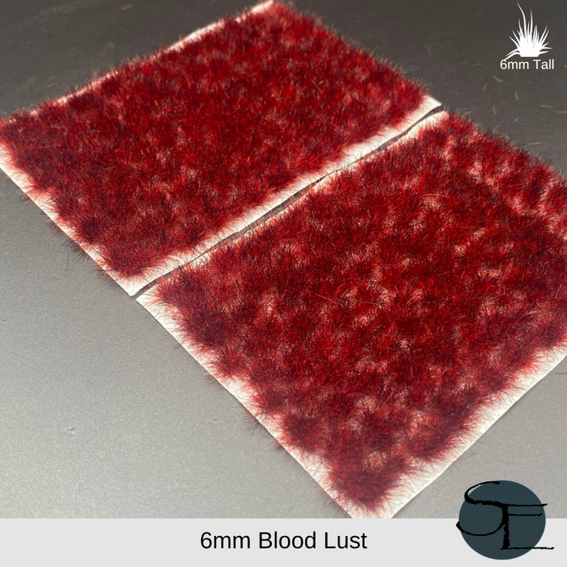 6mm Bloodlust Self-Adhesive Grass Tufts