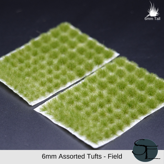 6mm Field Self-Adhesive Grass Tufts