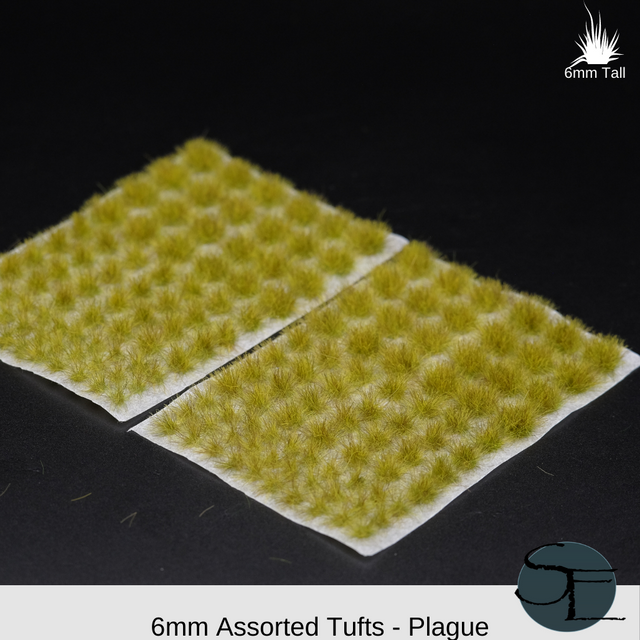 6mm Plague Self-Adhesive Grass Tufts (Assorted)