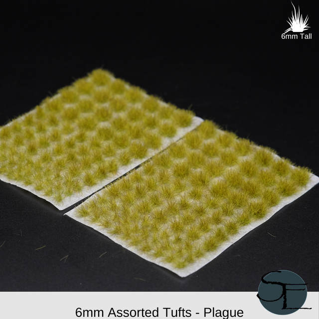 6mm Plague Self-Adhesive Grass Tufts (Natural)