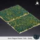 6mm Plague Self-Adhesive Flower Tufts (Sickly)