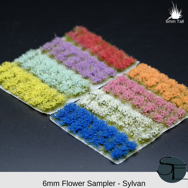 6mm Sylvan Self-Adhesive Flower Tufts (Sampler)