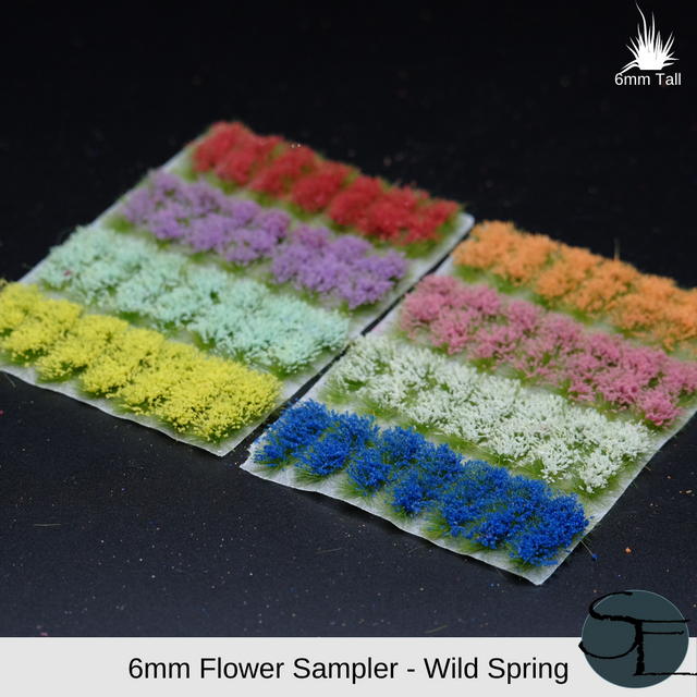 4mm Self-Adhesive Flower Sampler (Vibrant Green)