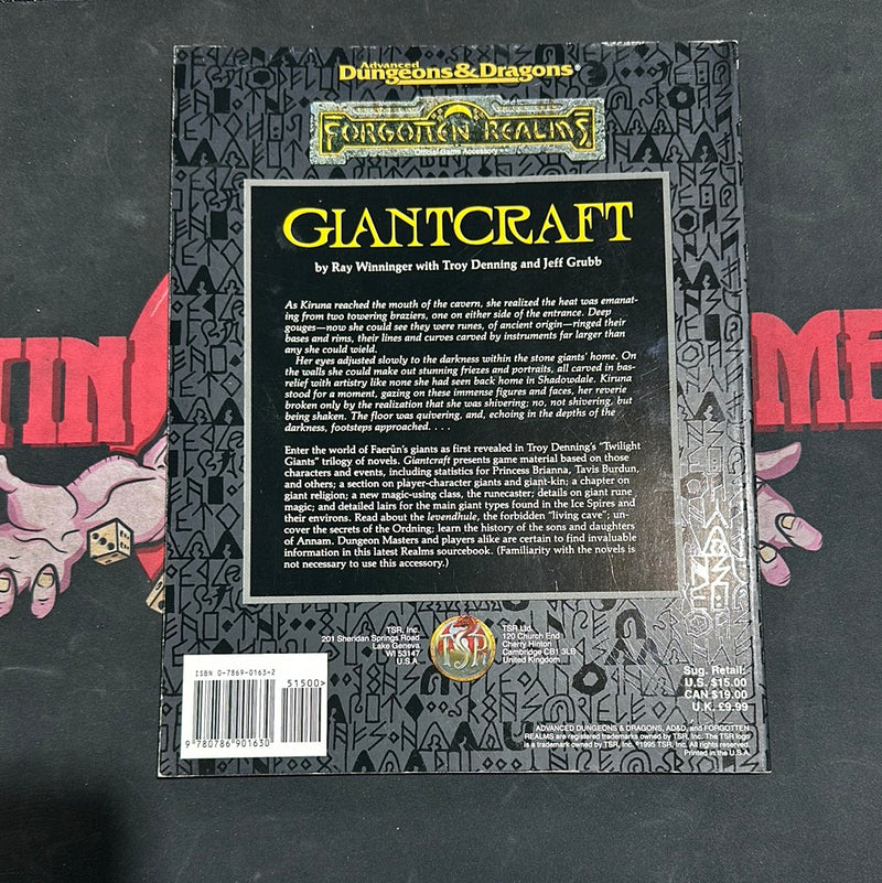 Advanced Dungeons & Dragons 2E: Forgotten Realms - Giantcraft (Soft Cover)