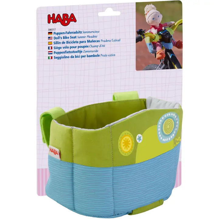 Haba Doll Bike Seat Blue Summer Meadow