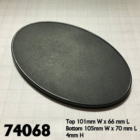 RPR 74068 Baseboss - 105mm x 70mm Oval Base (4)