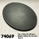 RPR 74069 Baseboss - 120mm x 92mm Oval Gaming Base