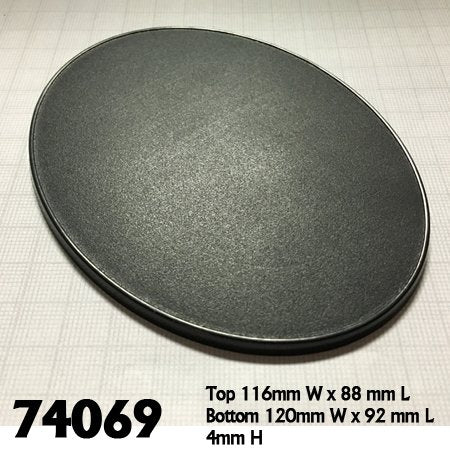 RPR 74069 Baseboss - 120mm x 92mm Oval Gaming Base
