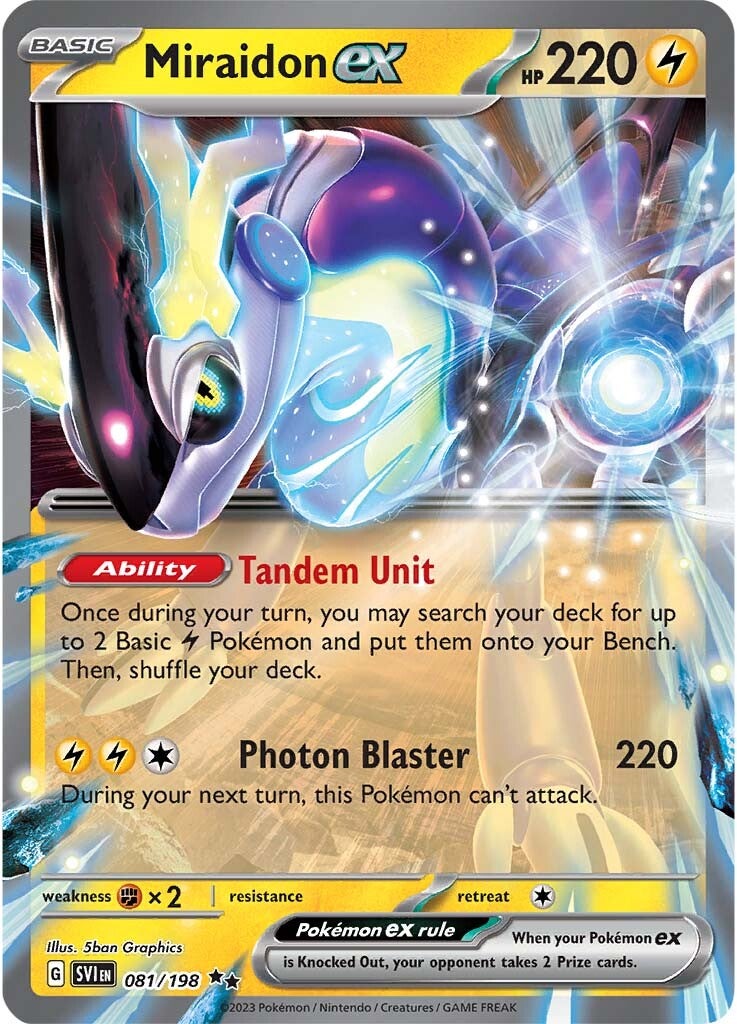 Miraidon ex (081/198) (Jumbo Card) [Scarlet & Violet: Base Set]