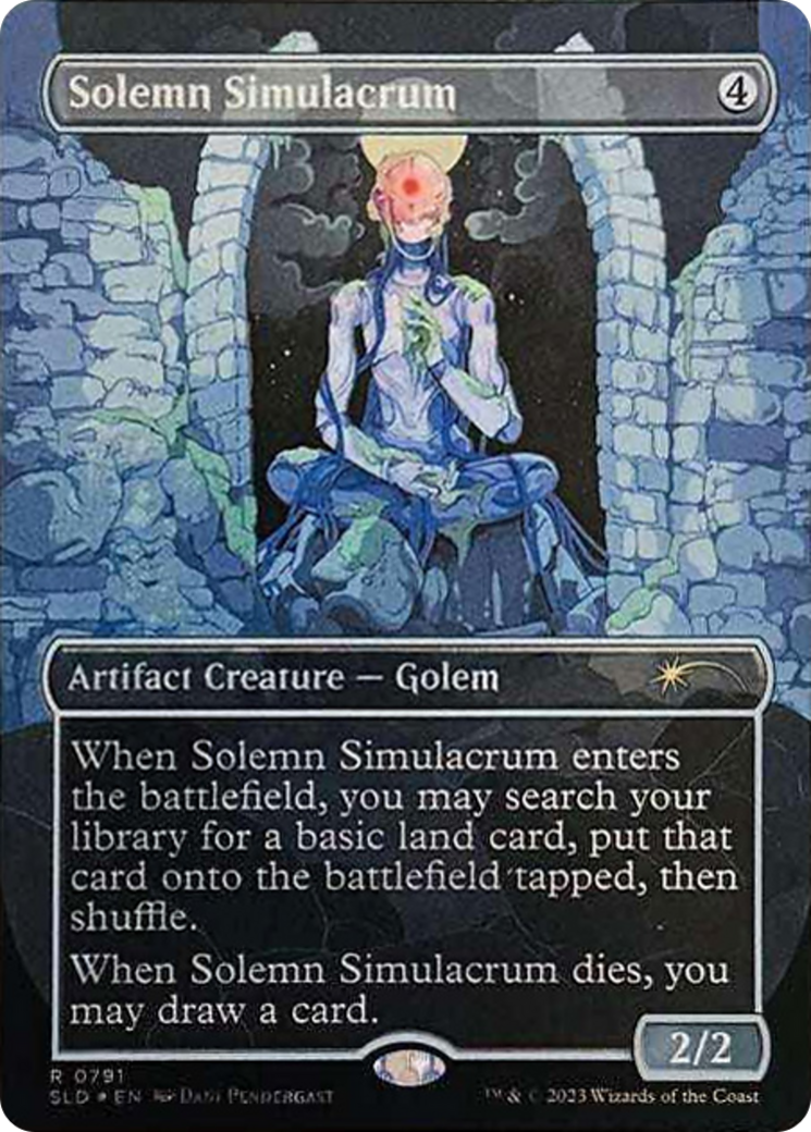 Solemn Simulacrum (0791) (Galaxy Foil) [Secret Lair Drop Series]