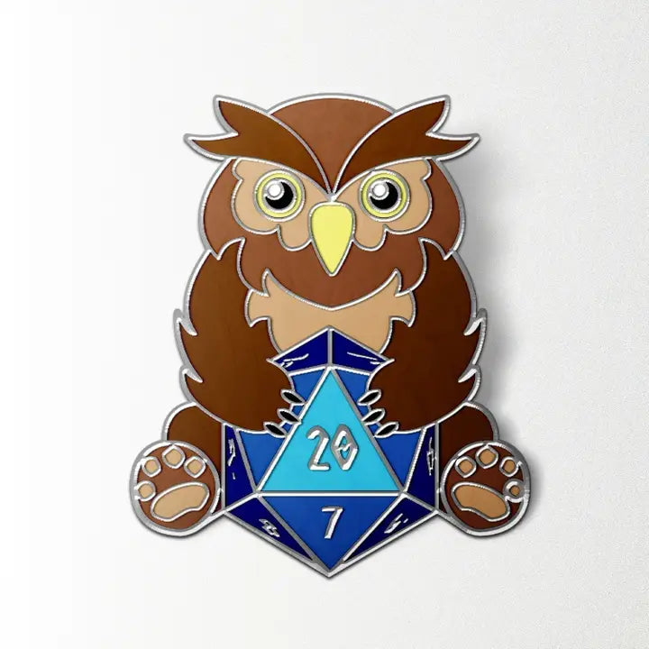 Bear - Enamel Dice Pin