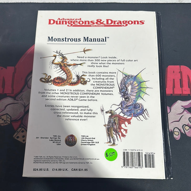 Advanced Dungeons & Dragons 2E: Monstrous Manual A