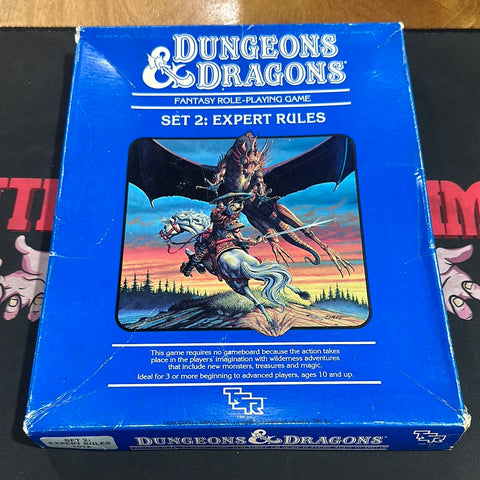 Dungeons & Dragons 1E: Set 2 Expert Rules Blue Box - No Dice (Eighth Printing) A