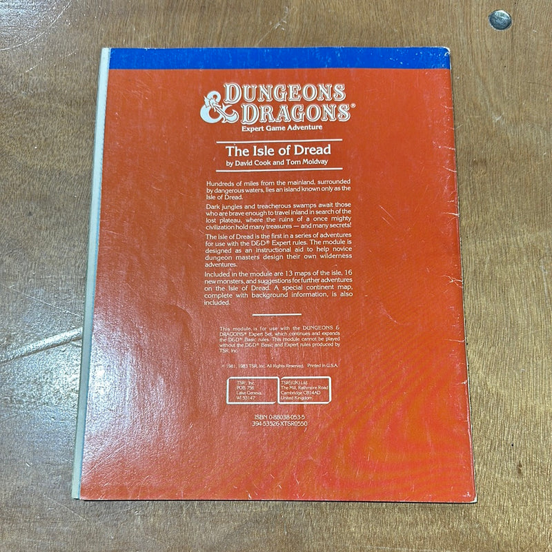 Dungeons & Dragons 1E: Set 2: Expert Rules (Blue Box) (No dice) B