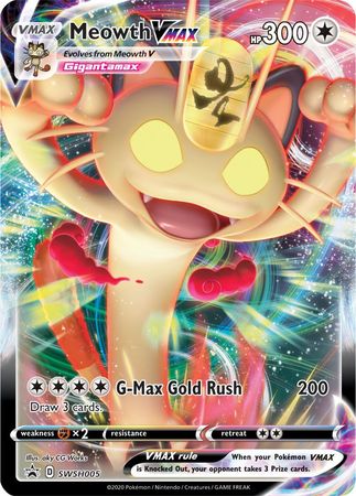 Meowth VMAX (SWSH005) (Jumbo Card) [Sword & Shield: Black Star Promos]