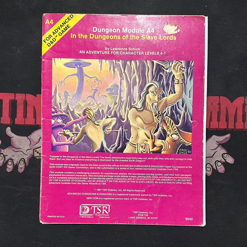 Advanced Dungeons & Dragons 1E: In the Dungeons of the Slave Lords A4 (C)