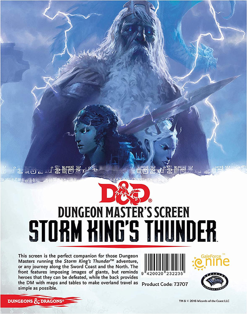 D&D 5E: Storm King's Thunder DM Screen