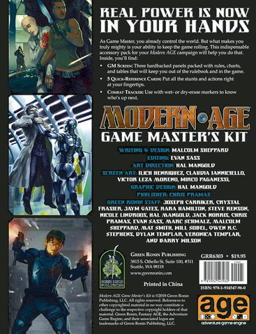 Modern AGE RPG: Game Master's Kit