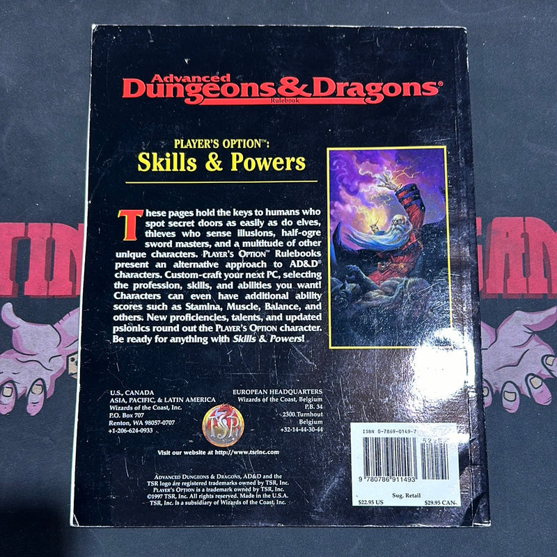 Advanced Dungeons & Dragons 2E: Player’s Option: Skills & Powers (Soft Cover)