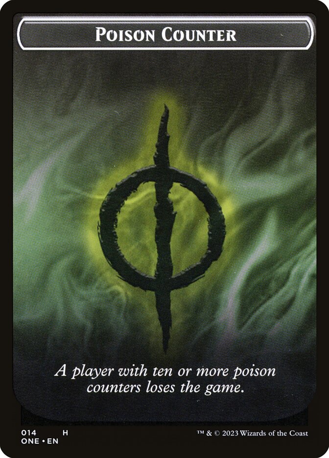 Phyrexian Goblin // Poison Counter Double-Sided Token [Phyrexia: All W