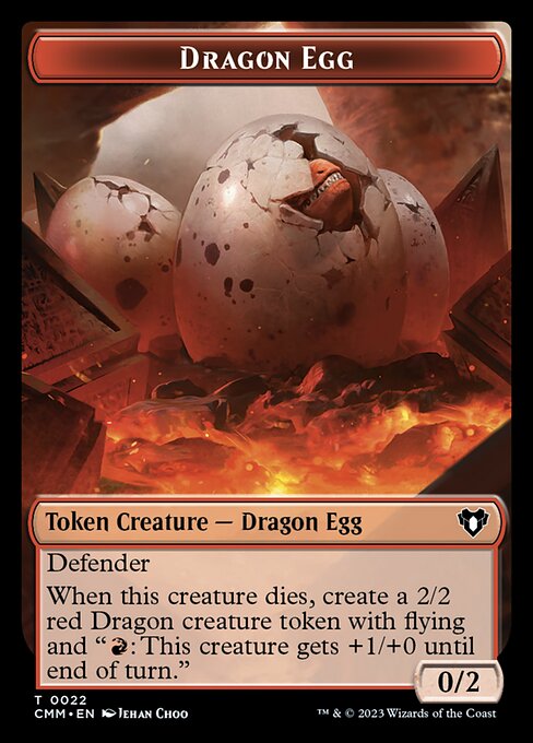 City's Blessing // Dragon Egg Double-Sided Token [Commander Masters To City's Blessing // Dragon Egg Double-Sided Token [Commander Masters To