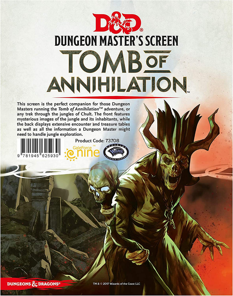 D&D 5E: Tomb of Annihilation DM Screen