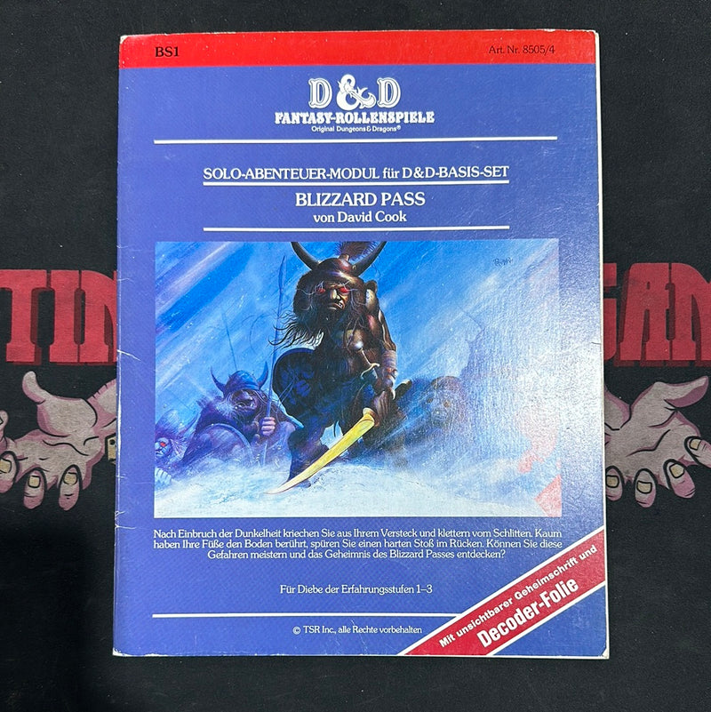 Dungeons & Dragons 1E: Blizzard Pass (German Language Version)