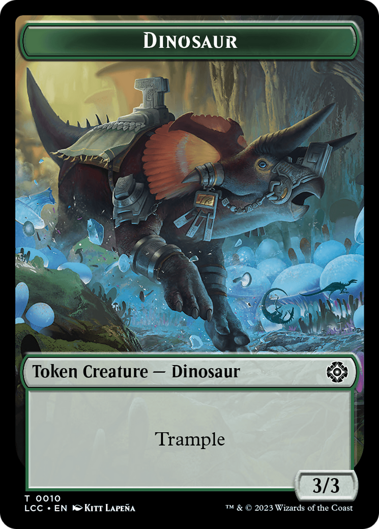 The Monarch // Dinosaur Double-Sided Token [The Lost Caverns of Ixalan