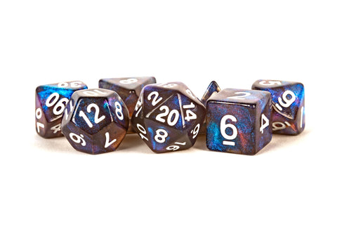 Stardust Acrylic Polyhedral Dice Set: Galaxy