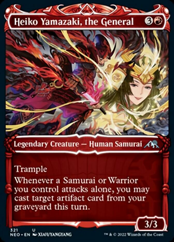 Heiko Yamazaki, the General (Showcase Samurai) [Kamigawa: Neon Dynasty