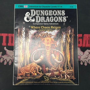 Dungeons & Dragons 1E - Where Chaos Reigns CM6 (B)