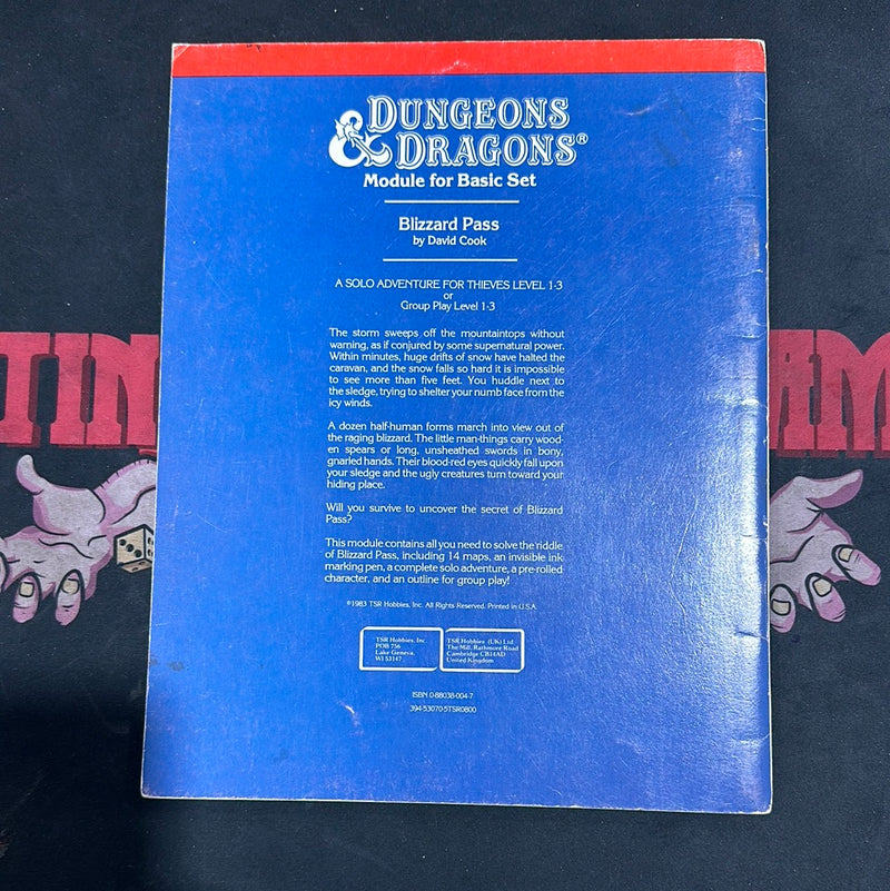 Dungeons & Dragons 1E: Blizzard Pass M1 (B)