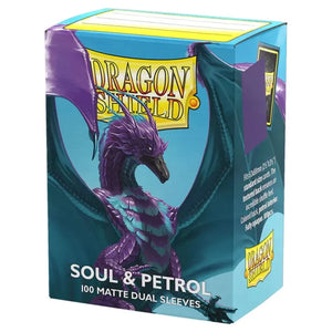 Dragon Shield Sleeves: Matte Dual - Soul & Petrol (100)