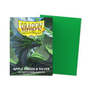 Dragon Shield Sleeves: Matte Dual - Apple Green & Silver (100)