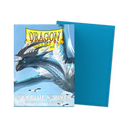 Dragon Shield Sleeves: Matte Dual - Sky Blue & Silver (100)