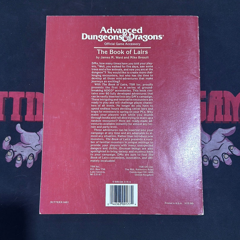 Advanced Dungeons & Dragons 1E: The Book of Lairs