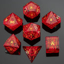 Dragon's Hoard Blasted Glass - Fire