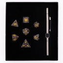 Dragon's Hoard Gemstone Dice - Yooperlite With UV Light